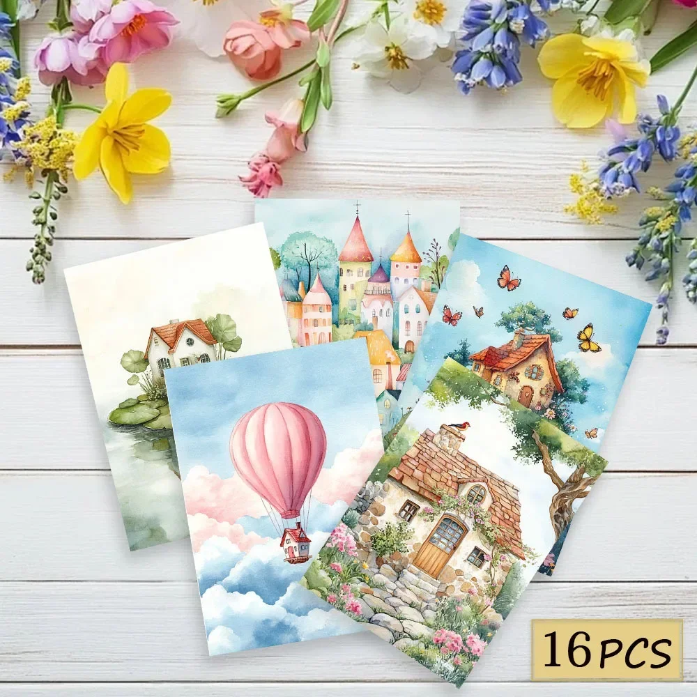 16pcs, Fairy Tale Cottage Postcards, New Year Gifts, Christmas Gifts, Living Room Decoration, Bedroom Decoration, High-Quality
16pcs, Fairy Tale Cottage Postcards, New Year Gifts, Christmas Gifts, Living Room Decoration, Bedroom Decoration, High-Quality