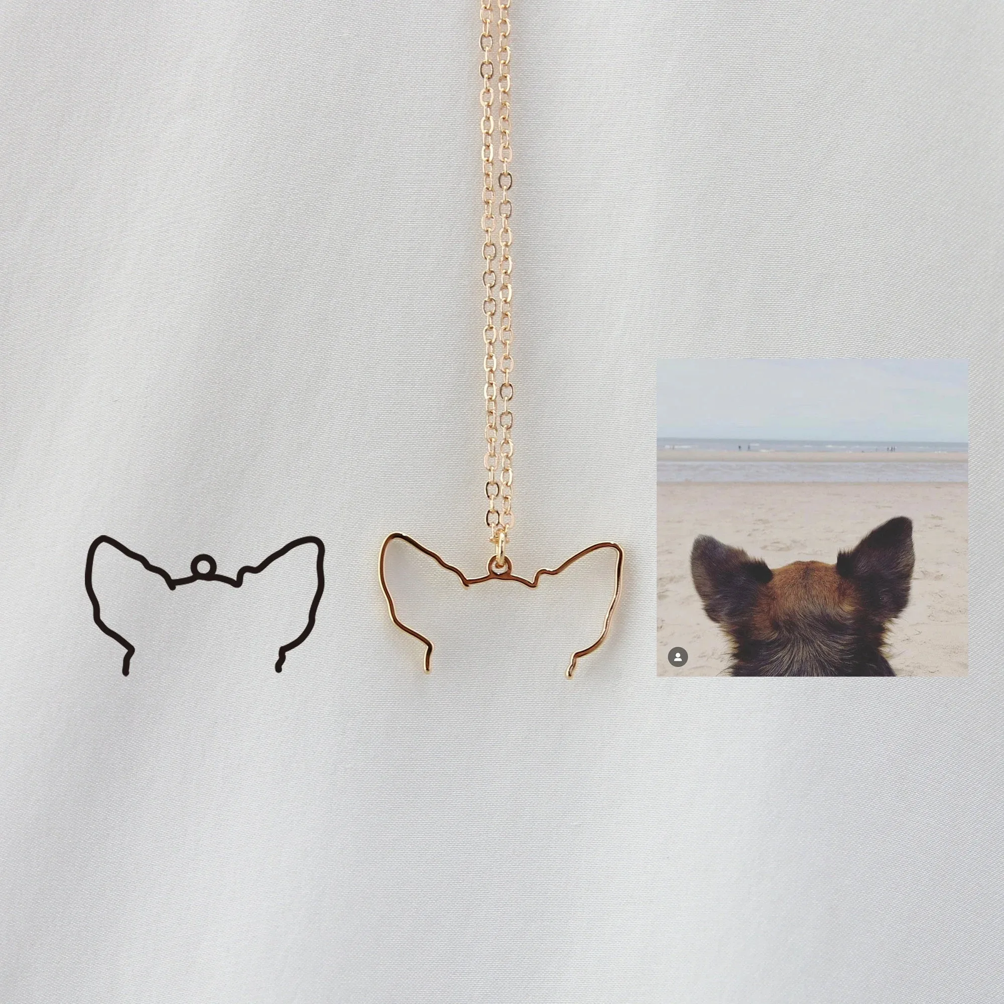 Custom Dog Ears Outline Necklace Personalized Pet Silhouette Choker Stainless Steel Necklaces For Women Men Animal Jewelry
Custom Dog Ears Outline Necklace Personalized Pet Silhouette Choker Stainless Steel Necklaces For Women Men Animal Jewelry