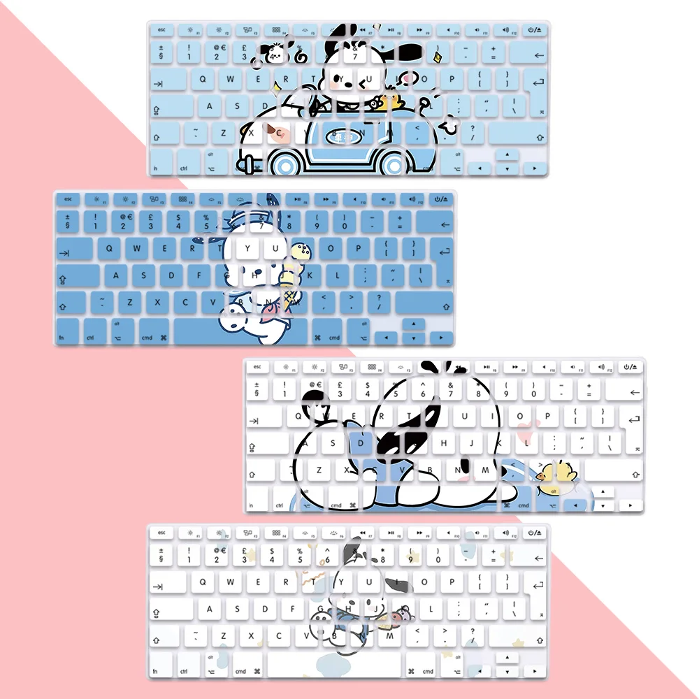 Cute anime Pochacco EU Layout Soft Silicone Keyboard Cover for Macbook pro A1278 A1286 Retina A1425 A1502 1398 Air A1369 A1466
Cute anime Pochacco EU Layout Soft Silicone Keyboard Cover for Macbook pro A1278 A1286 Retina A1425 A1502 1398 Air A1369 A1466