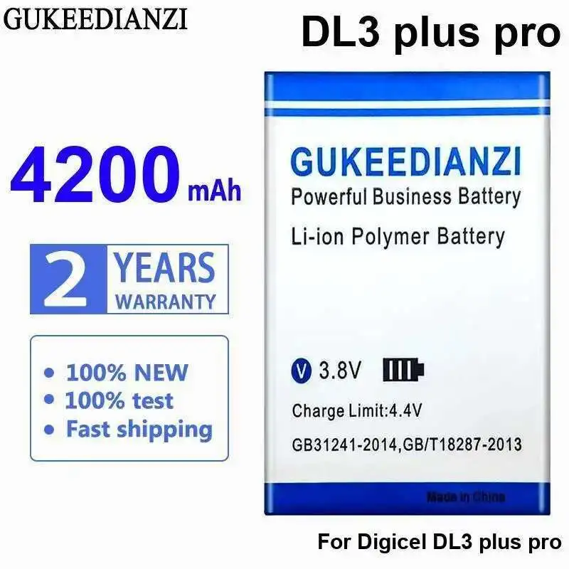 4200 мАч для аккумулятора мобильного телефона Digicel DL3 Plus Pro, долговечная стабильная работа
4200 мАч для аккумулятора мобильного телефона Digicel DL3 Plus Pro, долговечная стабильная работа