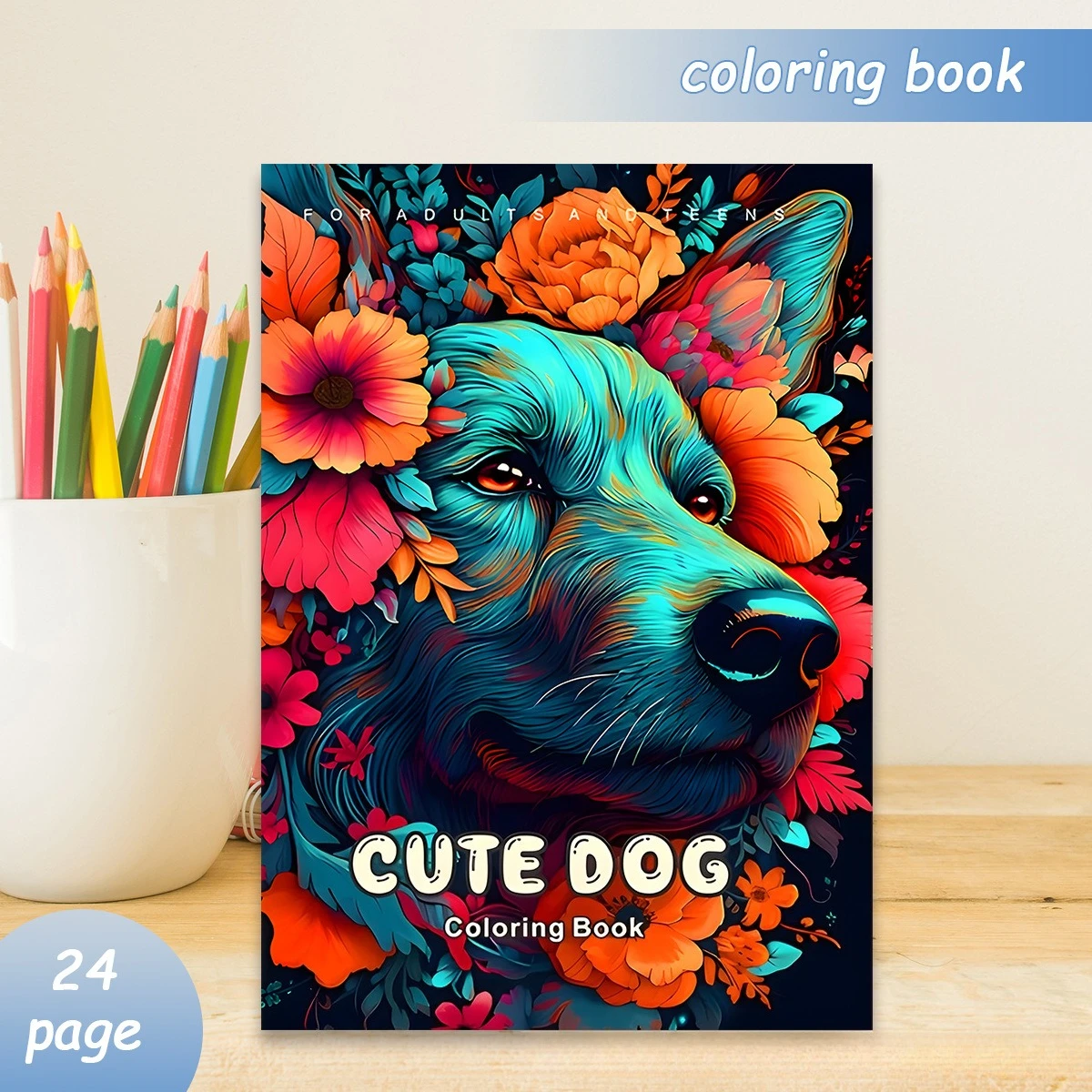 A4 Cute Dog Coloring Book 24 Pages Adorable Puppy Illustrations for Adults Stress Relief Relaxation Art Gift
A4 Cute Dog Coloring Book 24 Pages Adorable Puppy Illustrations for Adults Stress Relief Relaxation Art Gift