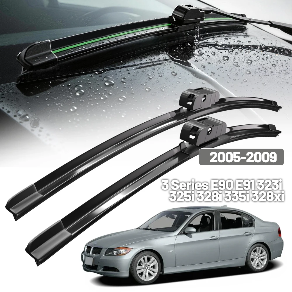 For BMW 3 Series E90 E91 Front Wiper Blades 2005-2009 2006 2007 2008 323i 325i 328i 335i 328xi Windscreen Windshield 24"+19"
For BMW 3 Series E90 E91 Front Wiper Blades 2005-2009 2006 2007 2008 323i 325i 328i 335i 328xi Windscreen Windshield 24"+19"