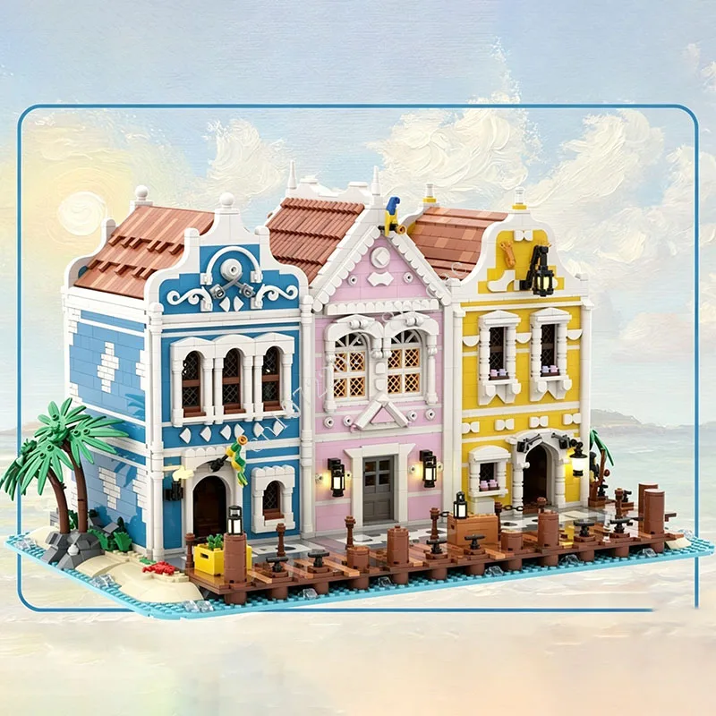 5996 PCS Seafarer Bay Coastal Town Street View Building Blocks Model Assembly Educational Man Gift For Adults Home Decoration
5996 PCS Seafarer Bay Coastal Town Street View Building Blocks Model Assembly Educational Man Gift For Adults Home Decoration