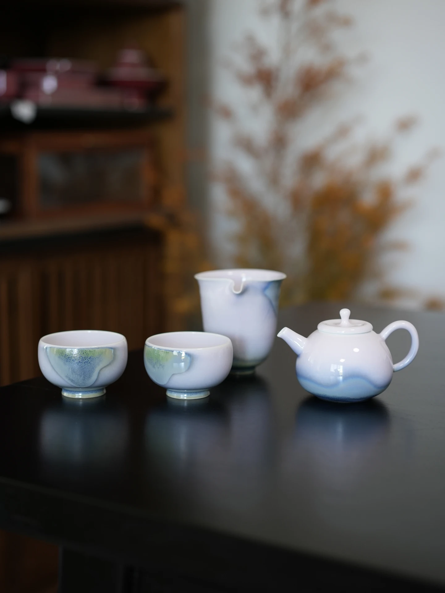 High Aesthetic Value Pink Purple Glazed Tea Pot Cerc Handmade Tea Set for Tea Brewing And Serving Ideal as a Gift
High Aesthetic Value Pink Purple Glazed Tea Pot Cerc Handmade Tea Set for Tea Brewing And Serving Ideal as a Gift