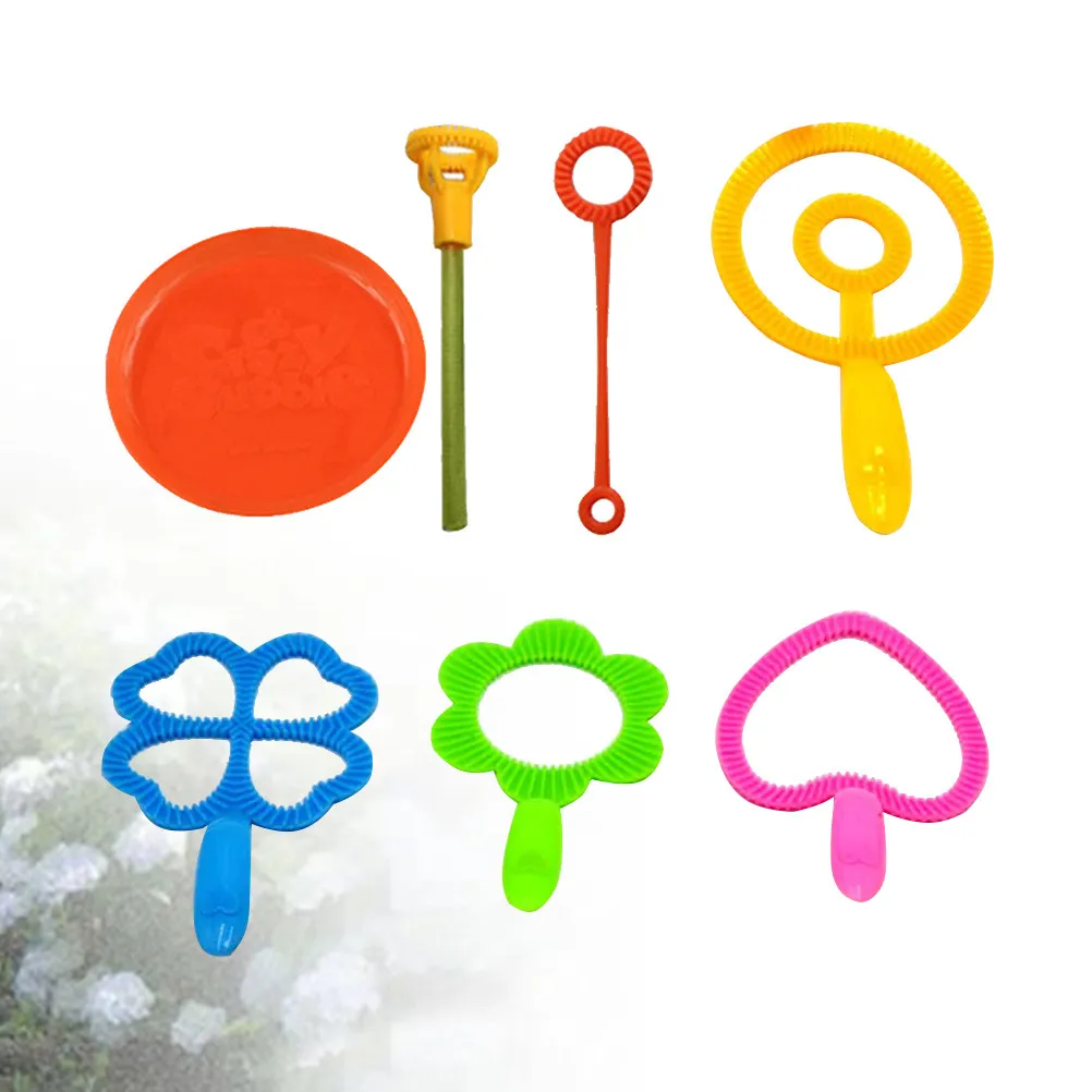 7Pcs Bubble Sets Creative Shape Outdoor Blowing Bubble Maker Tools for Kids Boys Girls Entertainment Blow Bubber
7Pcs Bubble Sets Creative Shape Outdoor Blowing Bubble Maker Tools for Kids Boys Girls Entertainment Blow Bubber