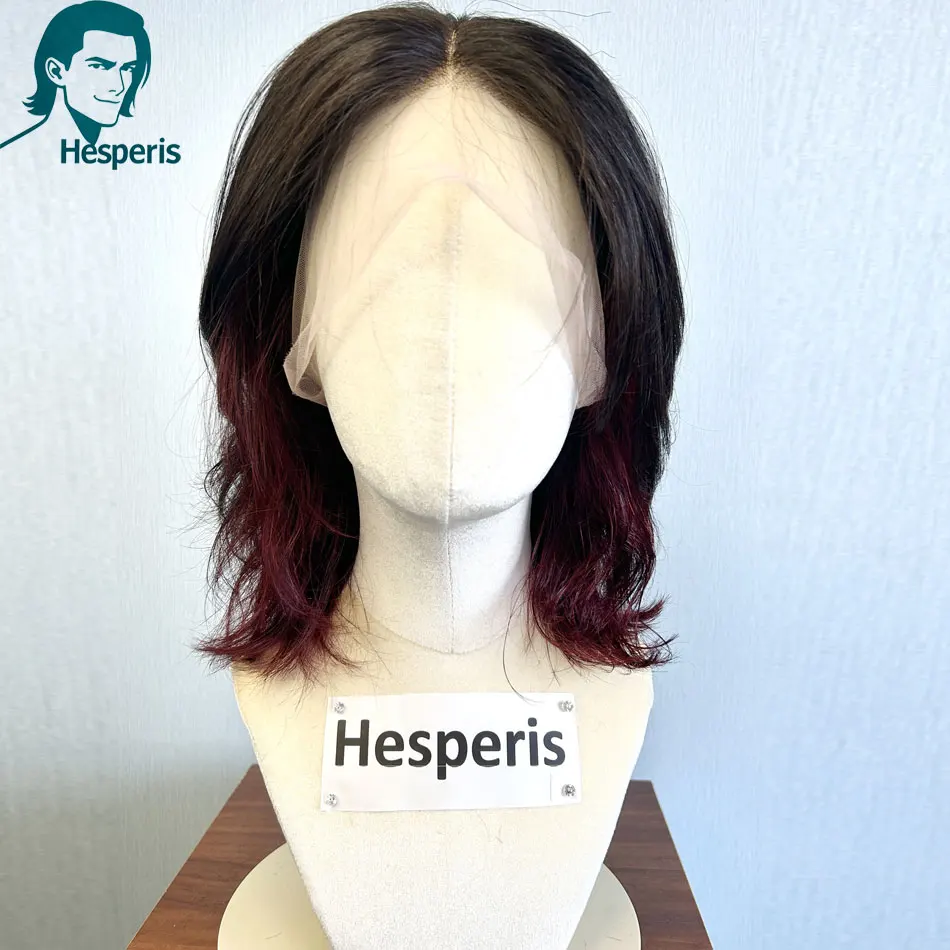 Hesperis Ombre Бордовые человеческие мужские парики со средней частью Прозрачный бесклеевой кружевной модный парик для мужчин Короткие цветные парики
Hesperis Ombre Бордовые человеческие мужские парики со средней частью Прозрачный бесклеевой кружевной модный парик для мужчин Короткие цветные парики