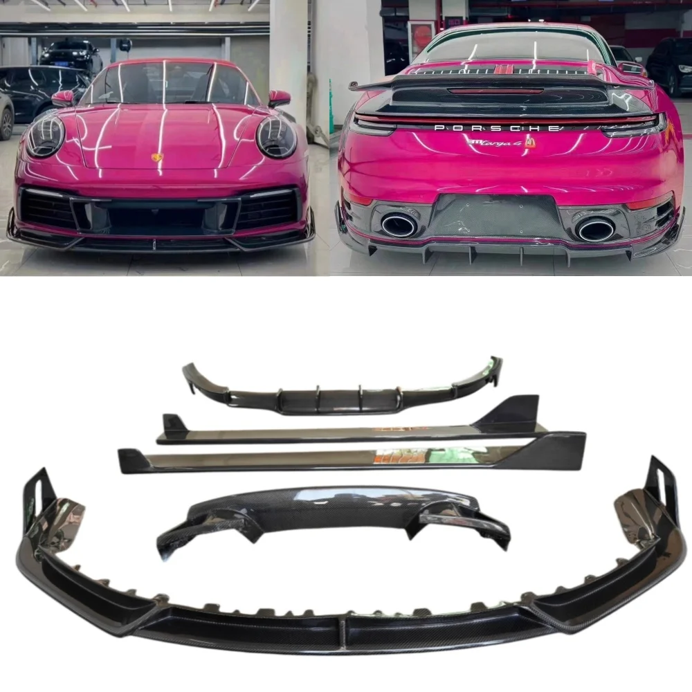 Suitable for Porsche 992 911 Modified Carbon Fiber Front Lip Side Skirt Rear Diffuser air Outlet Body Kit
Suitable for Porsche 992 911 Modified Carbon Fiber Front Lip Side Skirt Rear Diffuser air Outlet Body Kit