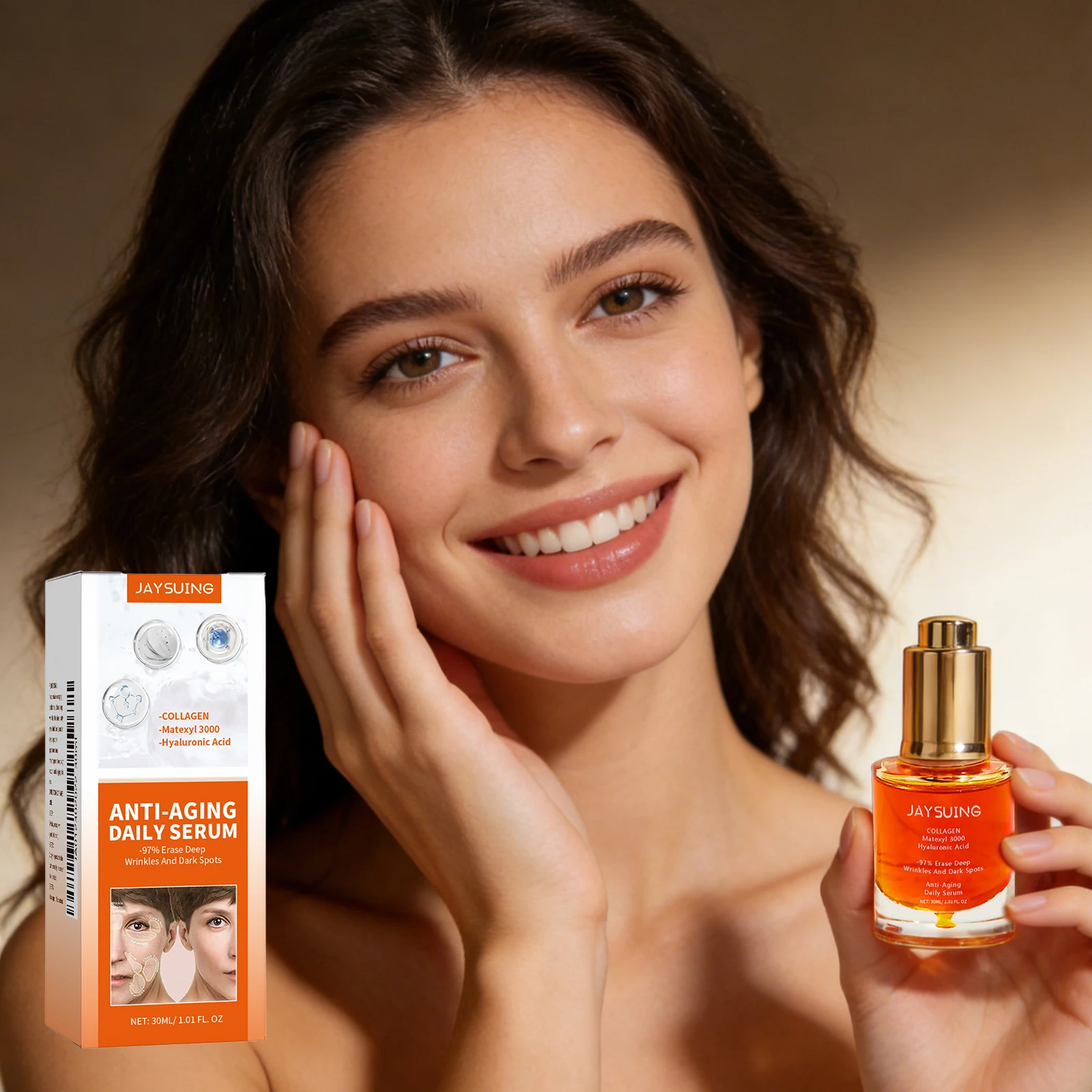 Jaysuing Collagen Serum Lift Firm Skin Boost Skin Elasticity Reduce Fine Lines Brighten Smooth Daily Use Face Skin Care Essence
Jaysuing Collagen Serum Lift Firm Skin Boost Skin Elasticity Reduce Fine Lines Brighten Smooth Daily Use Face Skin Care Essence