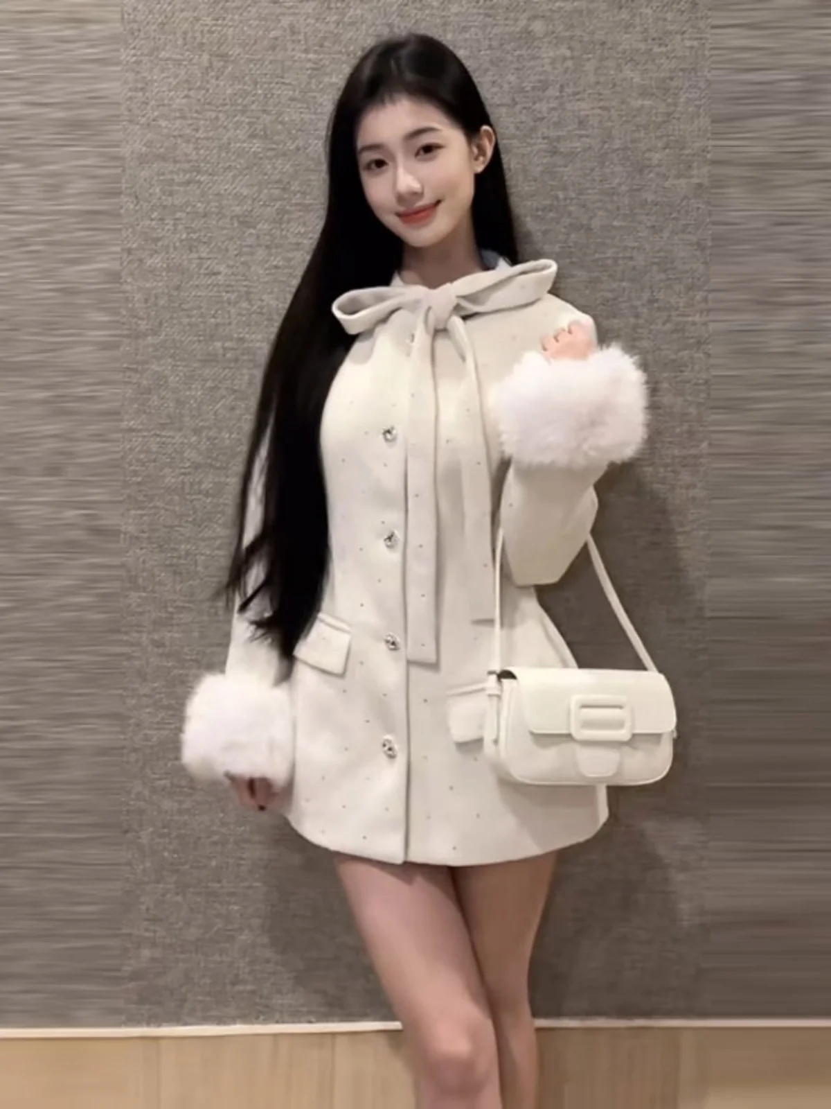 Ele Korean Sle Woolen Coat Waist-Cinching Medium-Length Cact Design for Young Women Faionable Autumn Outerwear
Ele Korean Sle Woolen Coat Waist-Cinching Medium-Length Cact Design for Young Women Faionable Autumn Outerwear