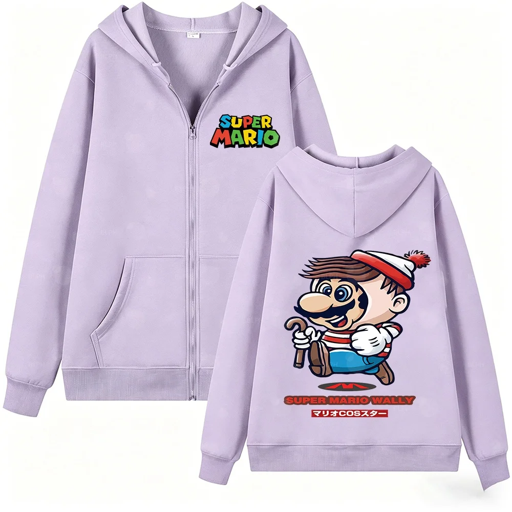 Cute Super Mario Wally Cartoon Printed Kids Zip-Up Hoodie, Soft and Comfortable Children's Casual Hooded Sweatshirt for Daily We
Cute Super Mario Wally Cartoon Printed Kids Zip-Up Hoodie, Soft and Comfortable Children's Casual Hooded Sweatshirt for Daily We