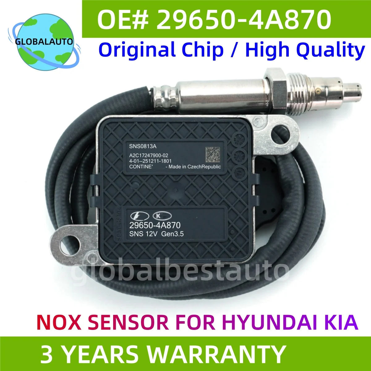 Новый датчик оксида азота (NOx) 29650-4A870 для Hyundai Grand Starex 2017-2020, H-1 2018-2019, 2.5L дизель
Новый датчик оксида азота (NOx) 29650-4A870 для Hyundai Grand Starex 2017-2020, H-1 2018-2019, 2.5L дизель