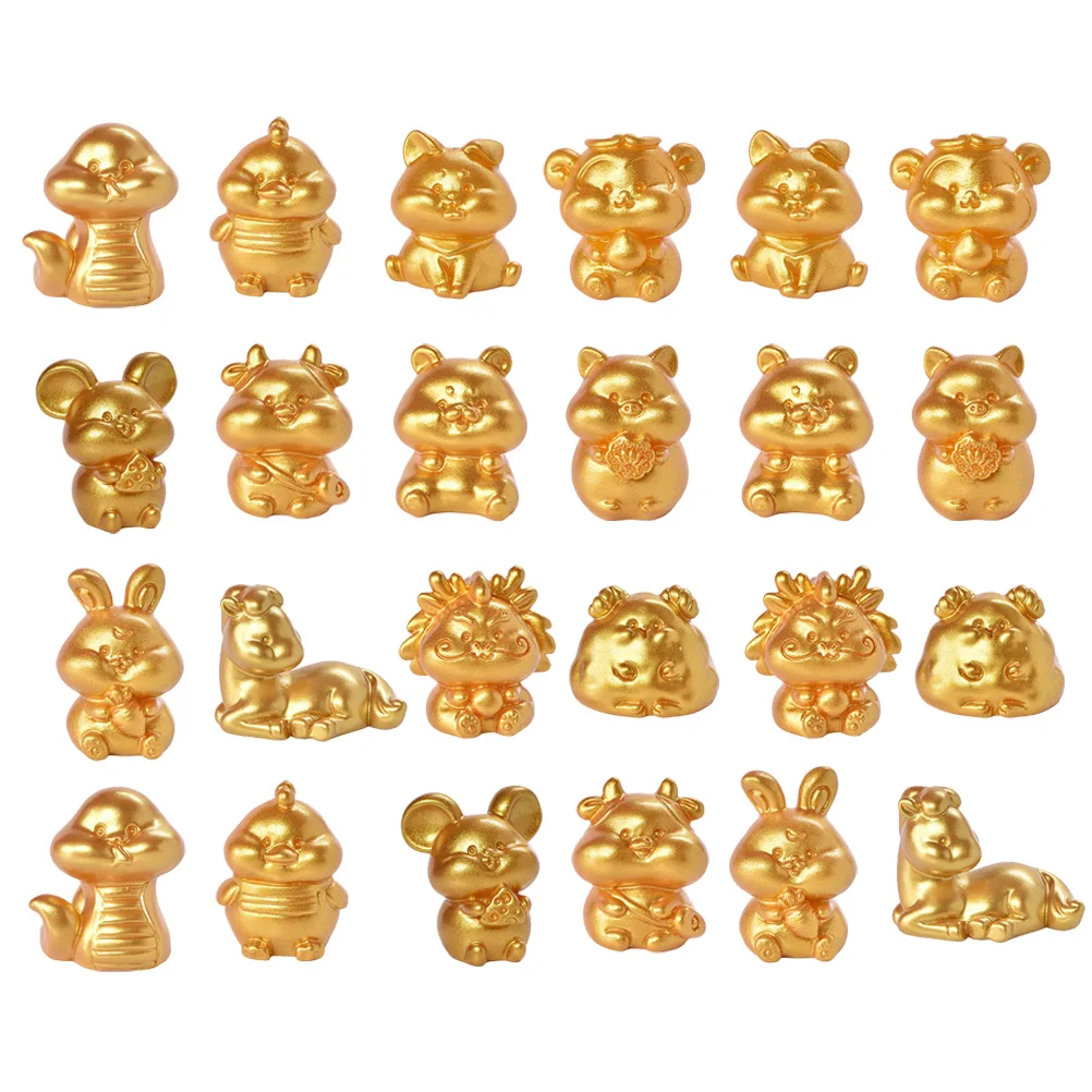 12 Zodiac Golden Resin naments Miniature Animal Figurines Chinese Zodiac Statues Home Table Decorations New Year Gifts
12 Zodiac Golden Resin naments Miniature Animal Figurines Chinese Zodiac Statues Home Table Decorations New Year Gifts