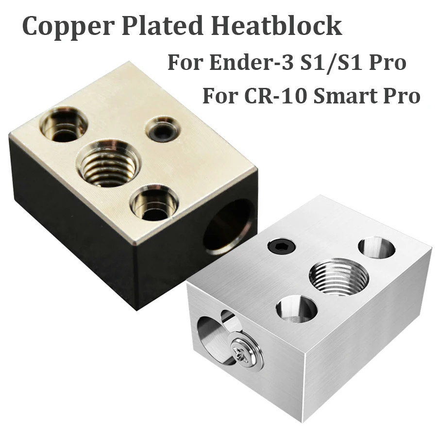 CNCFEP 2pcs High Quality Ender 3 S1 Heating Block Aluminum Alloy Heated Block For Ender3 S1 CR-10 Smart Pro 3D Printer Parts
CNCFEP 2pcs High Quality Ender 3 S1 Heating Block Aluminum Alloy Heated Block For Ender3 S1 CR-10 Smart Pro 3D Printer Parts