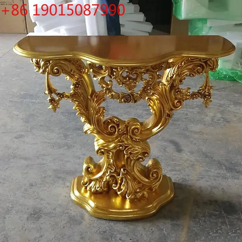 Cy56 European-style entrance table semi-round, American-style luxury end-view table decoration foyer entrance table
Cy56 European-style entrance table semi-round, American-style luxury end-view table decoration foyer entrance table