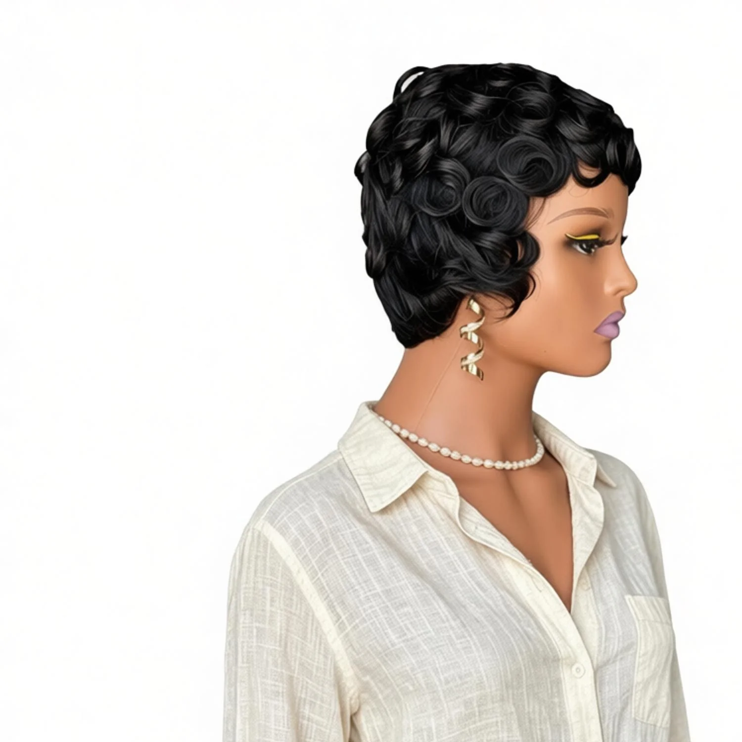100% Brazilian Virgin Short Wavy Human Hair Wig Pre Plucked 150% Density Transparent Lace Front Wavy Bob Wig Natural Hairline Fo
100% Brazilian Virgin Short Wavy Human Hair Wig Pre Plucked 150% Density Transparent Lace Front Wavy Bob Wig Natural Hairline Fo