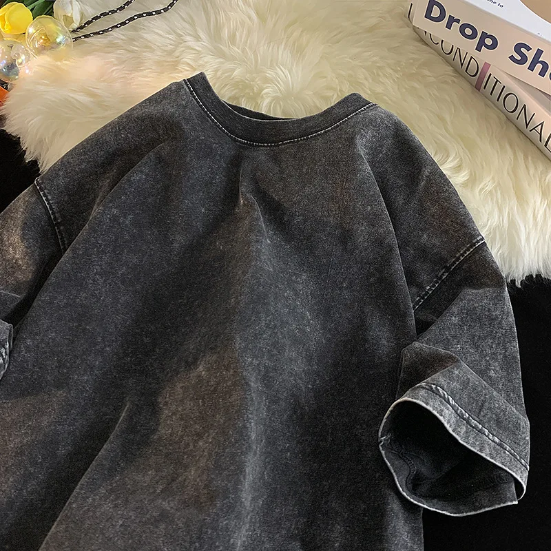 Quality Oversized Acid Washed Y2K T Shirt men Vintage T-shirts Streetwear Mineral Wash Tee Shirts boy Loose Luxury Brand Tops
Quality Oversized Acid Washed Y2K T Shirt men Vintage T-shirts Streetwear Mineral Wash Tee Shirts boy Loose Luxury Brand Tops