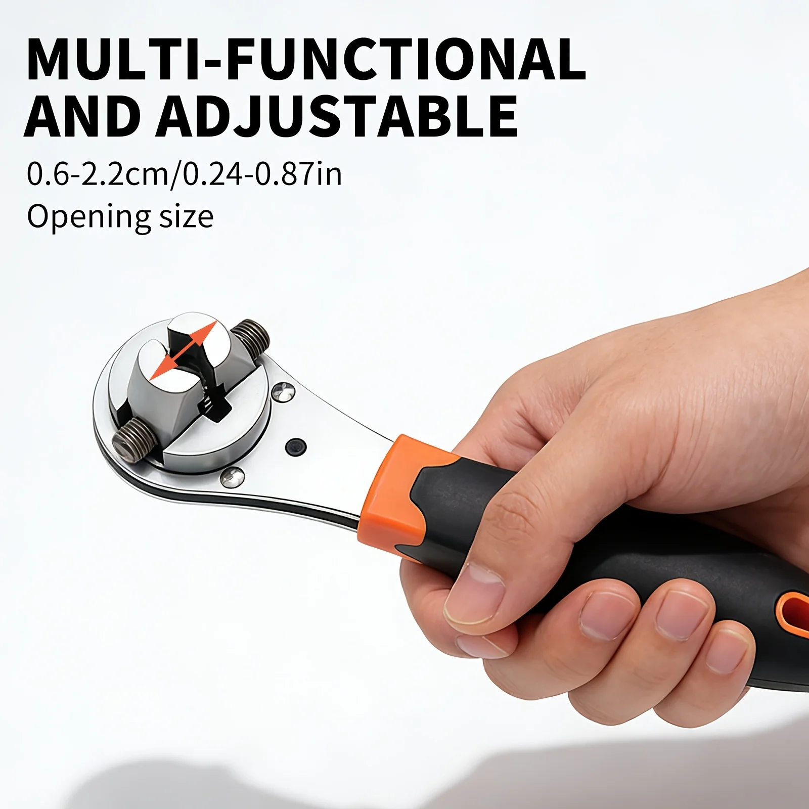 2.36-8.66 inch adjustable ratchet wrench, multi-function adjustable wrench, hand wrench tool
2.36-8.66 inch adjustable ratchet wrench, multi-function adjustable wrench, hand wrench tool