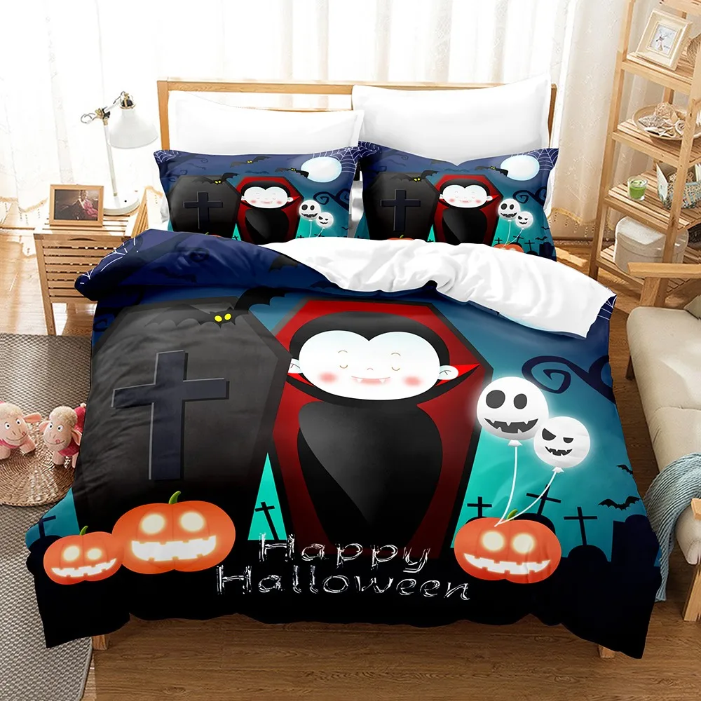3pcs Halloween Bedding Set Cartoon Skeleton Pattern Bedroom Decor Soft Fiber for Kids Halloween Decoration Bedding Set
3pcs Halloween Bedding Set Cartoon Skeleton Pattern Bedroom Decor Soft Fiber for Kids Halloween Decoration Bedding Set