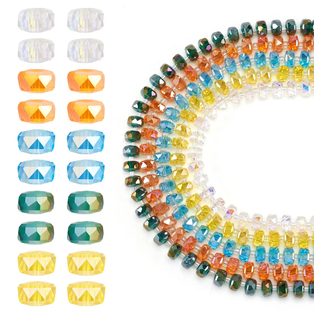 10 Strand Faceted Glass Beads 7.5~8mm Electroplate Clear Rondelle Bead Strand for jewelry making accessories,about 80pcs/stran
10 Strand Faceted Glass Beads 7.5~8mm Electroplate Clear Rondelle Bead Strand for jewelry making accessories,about 80pcs/stran