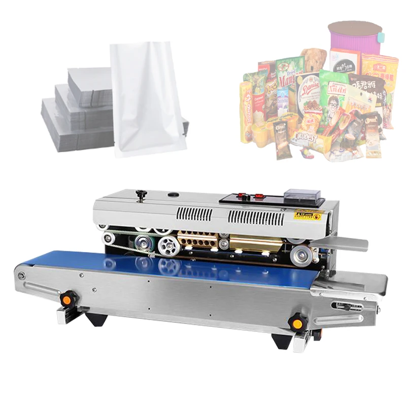 Plastic Bag Sealer Package Machine Continuous Film Band Sealer Horizontal Heating Sealing Packing Machine
Plastic Bag Sealer Package Machine Continuous Film Band Sealer Horizontal Heating Sealing Packing Machine
