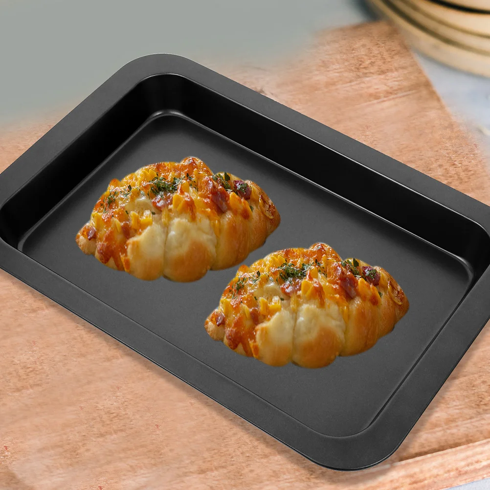 2Pcs Carbon Steel Baking Pan Rectangle Nonstick Bakeware DIY Cakes Cookies Molds Small Sheet Pan Small Baking Tray
2Pcs Carbon Steel Baking Pan Rectangle Nonstick Bakeware DIY Cakes Cookies Molds Small Sheet Pan Small Baking Tray