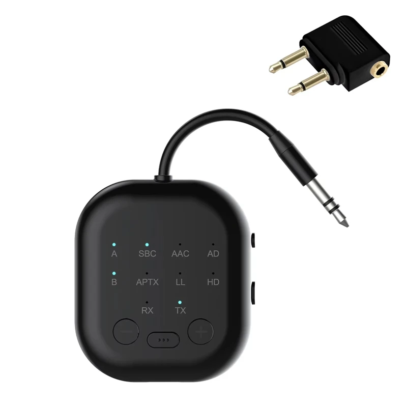 Bluetooth 5.3 Transceiver APTX-Adaptive High-Definition Low Latency Wireless Audio Adapter For Airplanes/TV/Car
Bluetooth 5.3 Transceiver APTX-Adaptive High-Definition Low Latency Wireless Audio Adapter For Airplanes/TV/Car