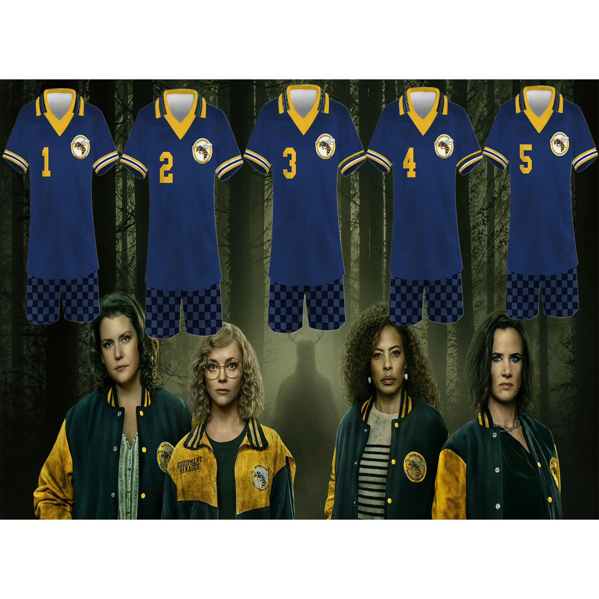 Men Women Unisex Yellowjackets T-shirt Tops Shorts Hip Hop Sport Short Sleeve Polo+Short Set Cosplay Costume Sport Tracksuit
Men Women Unisex Yellowjackets T-shirt Tops Shorts Hip Hop Sport Short Sleeve Polo+Short Set Cosplay Costume Sport Tracksuit