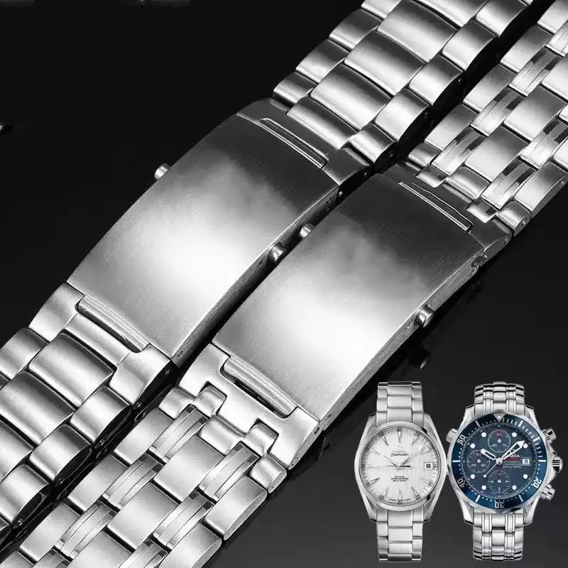 Watch Band Stainless Steel Strap for Omega 007 Seamaster Planet Ocean 300m Sportss watchband Accessories 18mm 20mm 22mm
Watch Band Stainless Steel Strap for Omega 007 Seamaster Planet Ocean 300m Sportss watchband Accessories 18mm 20mm 22mm