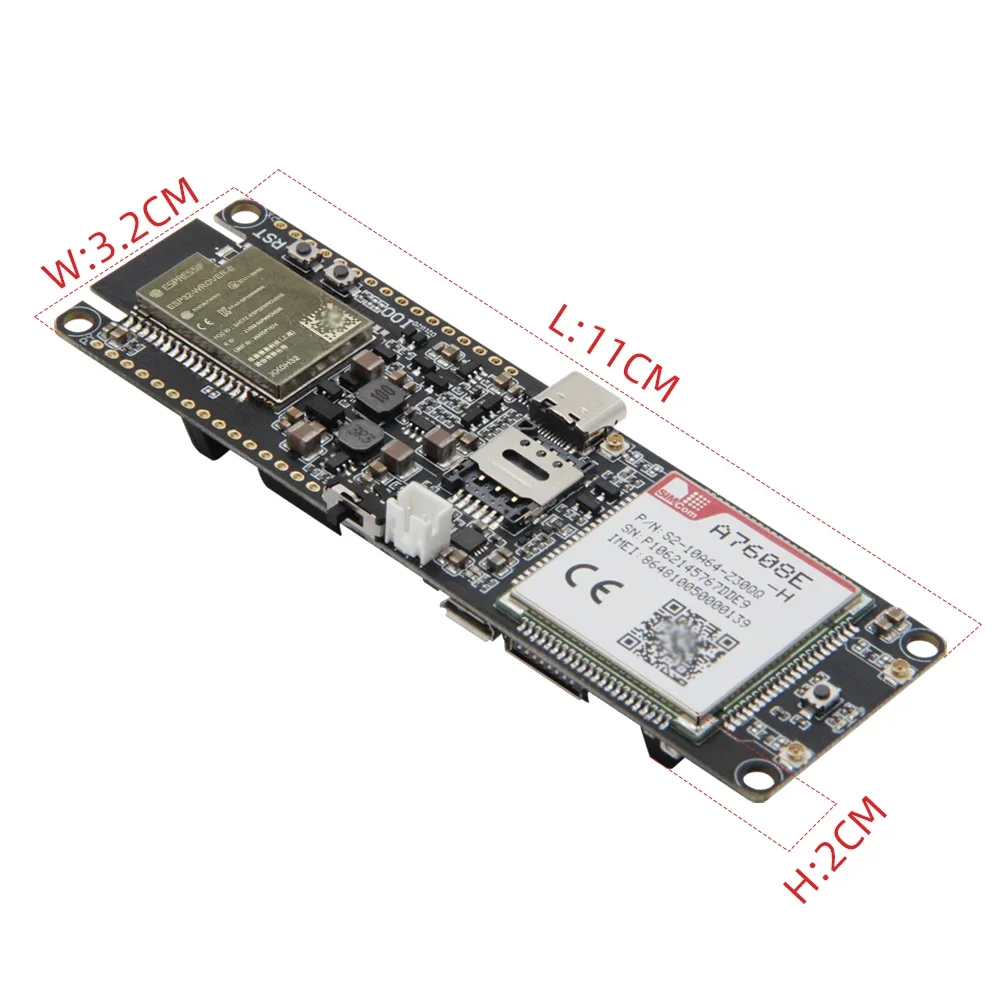 LILYGO T-SIM A7608E-H T-A7608SA-H ESP32 Development Board LTE Cat 4 High Speed 4G Network GPS Antenna WiFi Bluetooth Module
LILYGO T-SIM A7608E-H T-A7608SA-H ESP32 Development Board LTE Cat 4 High Speed 4G Network GPS Antenna WiFi Bluetooth Module