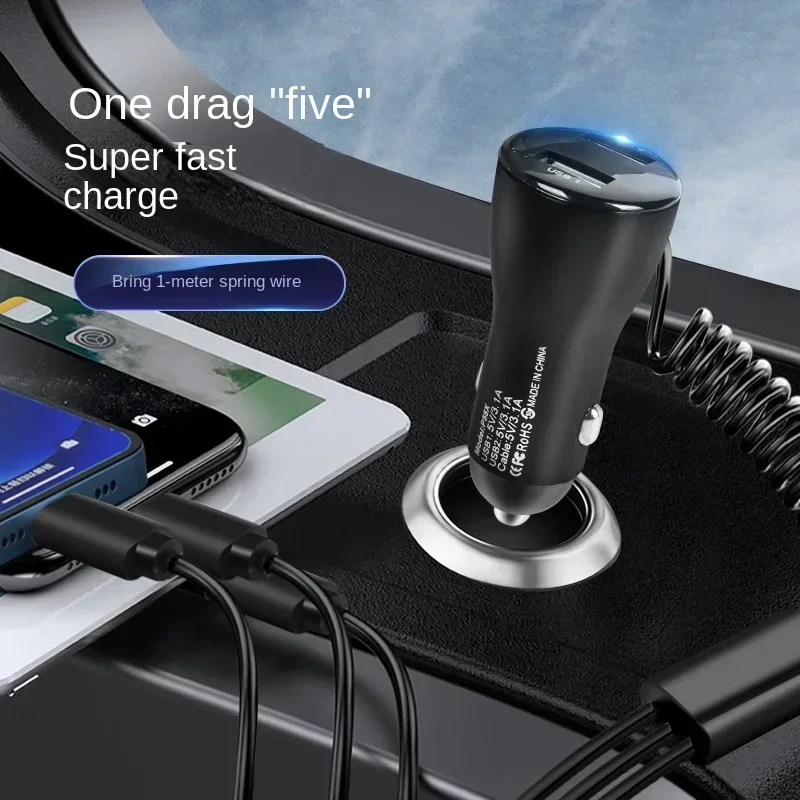 Car Cigarette Lighter Car Charger Dual USB3.1A Fast Charging Multi-function Voltage Detection One-to-three Cigarette Lighter
Car Cigarette Lighter Car Charger Dual USB3.1A Fast Charging Multi-function Voltage Detection One-to-three Cigarette Lighter