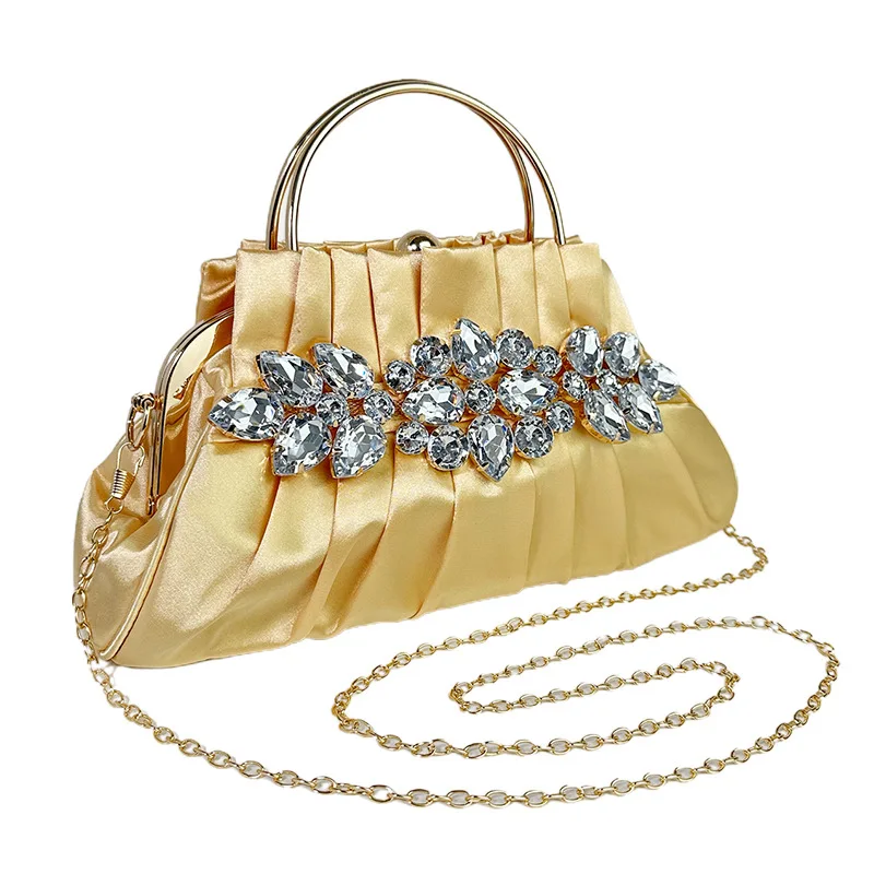 Vintage Silk-Effect Diamond Bag - High-End Pleated Clutch for Celebrity Parties & Dinner Niche Design Diamond-Studded Mini Bag
Vintage Silk-Effect Diamond Bag - High-End Pleated Clutch for Celebrity Parties & Dinner Niche Design Diamond-Studded Mini Bag