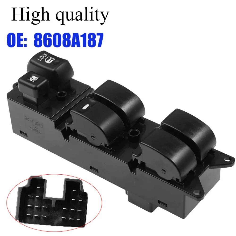 8608A187 Front Door Master Power Window Switch 8608A207 8608A044 For 2007-2013 Mitsubishi ASX Outlander Sport
8608A187 Front Door Master Power Window Switch 8608A207 8608A044 For 2007-2013 Mitsubishi ASX Outlander Sport