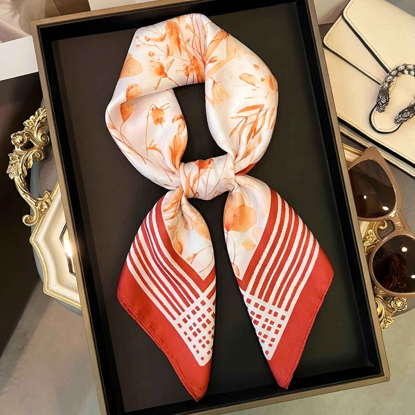 Scarf Fashion Luxury Hijab Bandana Handkerchief Silk Scarves Woman Headscarf Square Headband Turban Wrap Neckerchief Accessory
Scarf Fashion Luxury Hijab Bandana Handkerchief Silk Scarves Woman Headscarf Square Headband Turban Wrap Neckerchief Accessory
