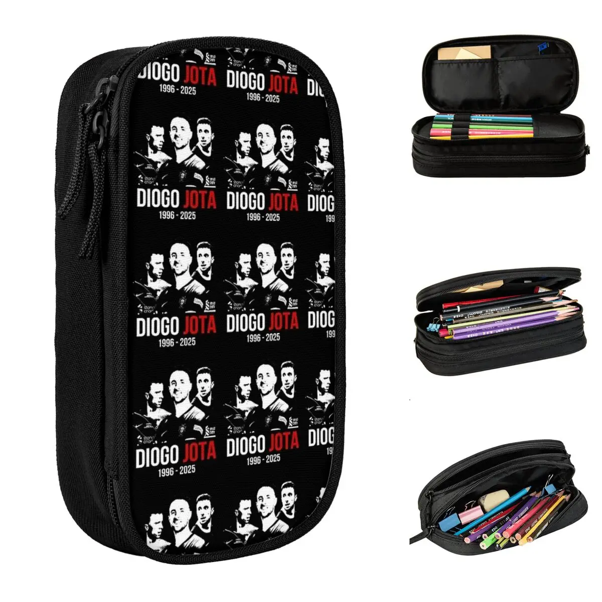 Diogo Jota R.I.P 1996 2025 Pencil Bag Back To School Pencil Cases Boy Girl Double Layer Printed Stationery Organizer
Diogo Jota R.I.P 1996 2025 Pencil Bag Back To School Pencil Cases Boy Girl Double Layer Printed Stationery Organizer