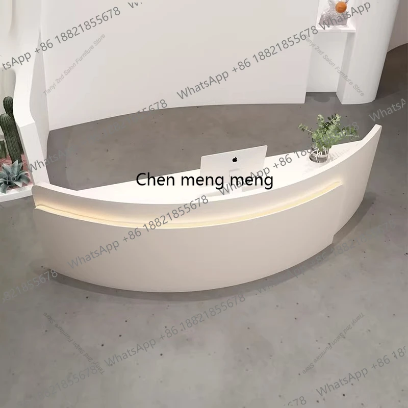 High-End Curved Cashier Counter Simple Modern Clothing Store Beauty Salon Reception Desk Office Furniture balcao
High-End Curved Cashier Counter Simple Modern Clothing Store Beauty Salon Reception Desk Office Furniture balcao