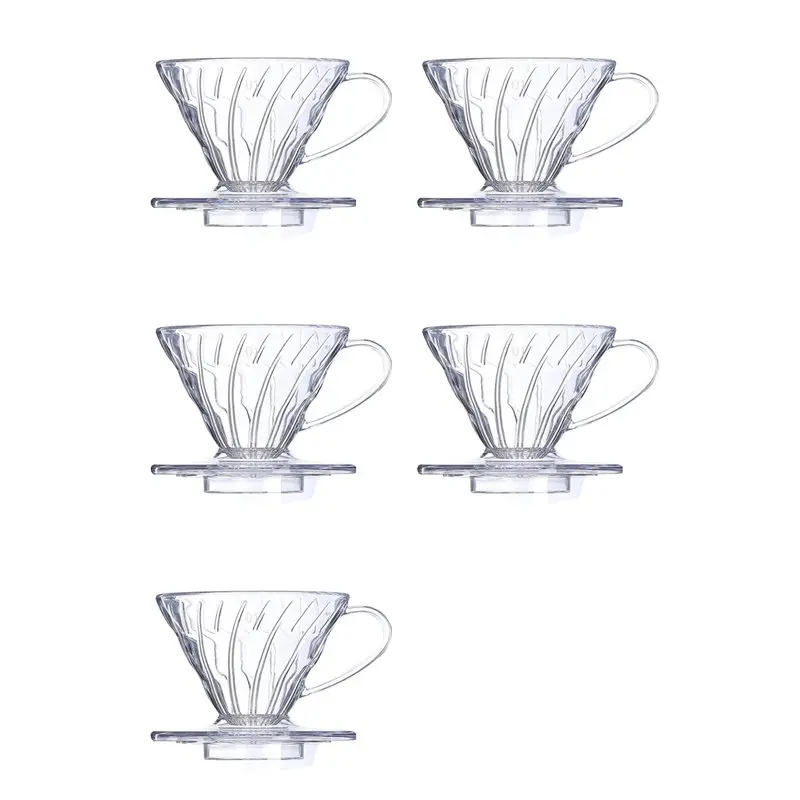 【NOW SAVE】5X Coffee Dripper Plastic Coffee Filter Cup V Shaped 60 Coffee Funnel Spiral Hand Filter Cup Coffee Hand Drip 02 Dripp
【NOW SAVE】5X Coffee Dripper Plastic Coffee Filter Cup V Shaped 60 Coffee Funnel Spiral Hand Filter Cup Coffee Hand Drip 02 Dripp