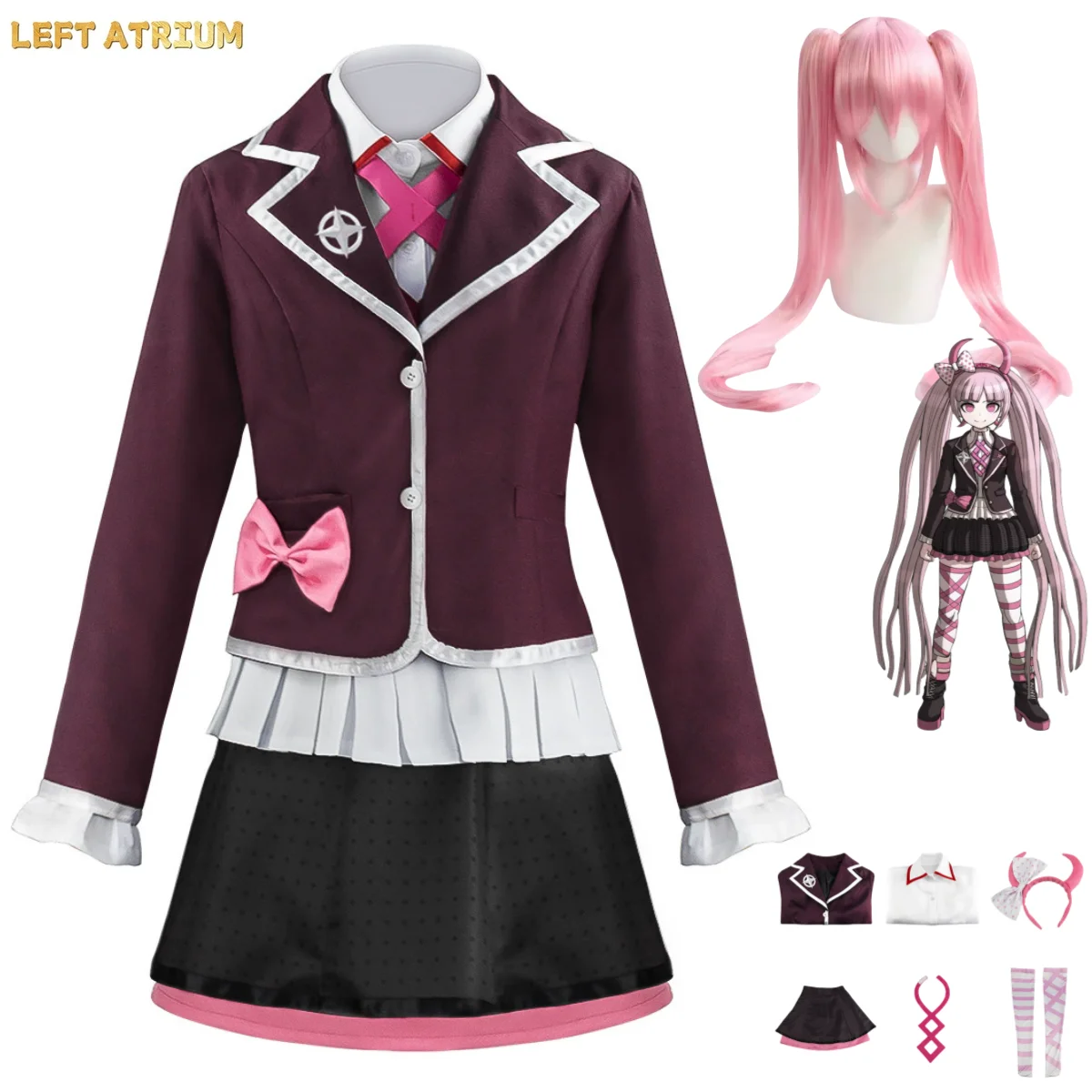 Anime Game Utsugi Kotoko Cosplay Costume Japanese JK School Uniform Coat Shirt Skirt Wig Adult Woman Kawaii Campus Suit
Anime Game Utsugi Kotoko Cosplay Costume Japanese JK School Uniform Coat Shirt Skirt Wig Adult Woman Kawaii Campus Suit