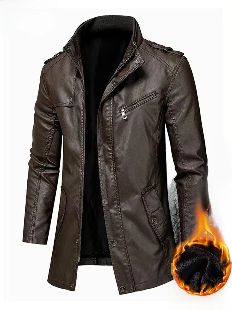 TUCANO Genuine Leather Men's Jaet Windproof Mid-Length Coat Warmth And Sle for Autumn And Winter Faionable And Casual
TUCANO Genuine Leather Men's Jaet Windproof Mid-Length Coat Warmth And Sle for Autumn And Winter Faionable And Casual