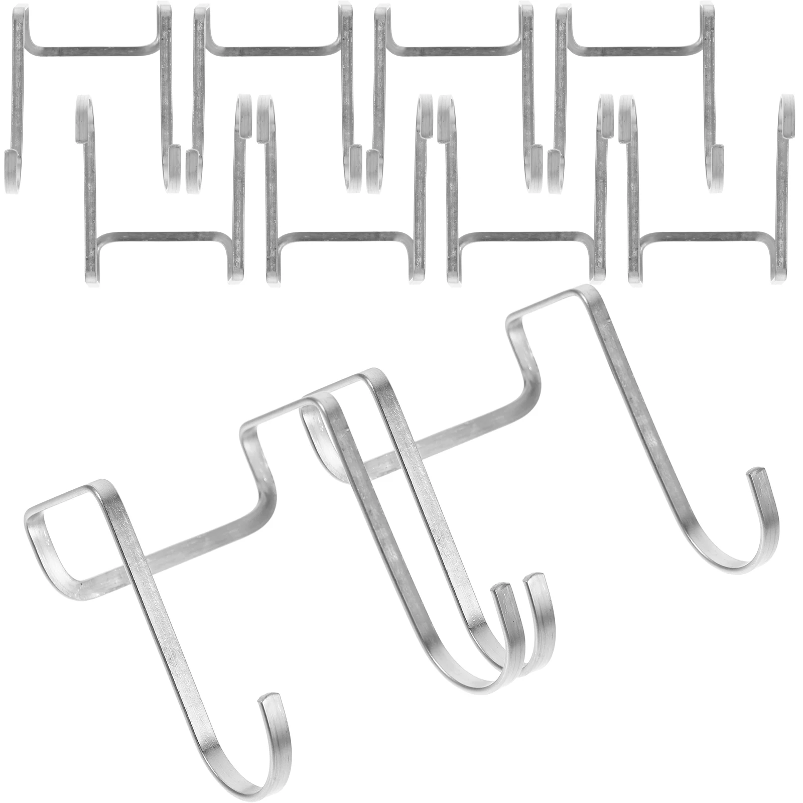 10pcs Bedside Cabinet Hooks Stainless Steel Double Hook Clothes Towel Hangers Bathroom Kitchen Dormitory Spacesaving
10pcs Bedside Cabinet Hooks Stainless Steel Double Hook Clothes Towel Hangers Bathroom Kitchen Dormitory Spacesaving