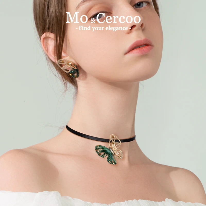 Mo & Cercoo dream butterfly high-end handmade choker neck chain light luxury niche neck chain collar neck strap women
Mo & Cercoo dream butterfly high-end handmade choker neck chain light luxury niche neck chain collar neck strap women