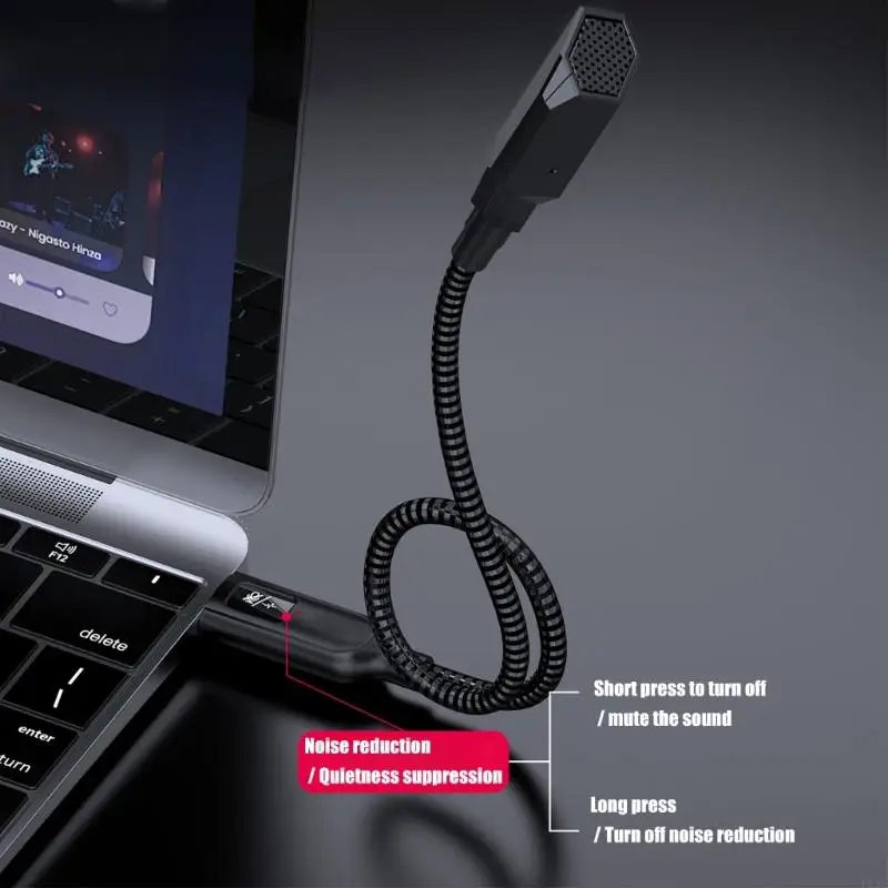 Регулируемый шланговый USB-микрофон с интеллектуальным всенаправленным шумоподавлением для встреч на ПК и ноутбуках F19E
Регулируемый шланговый USB-микрофон с интеллектуальным всенаправленным шумоподавлением для встреч на ПК и ноутбуках F19E