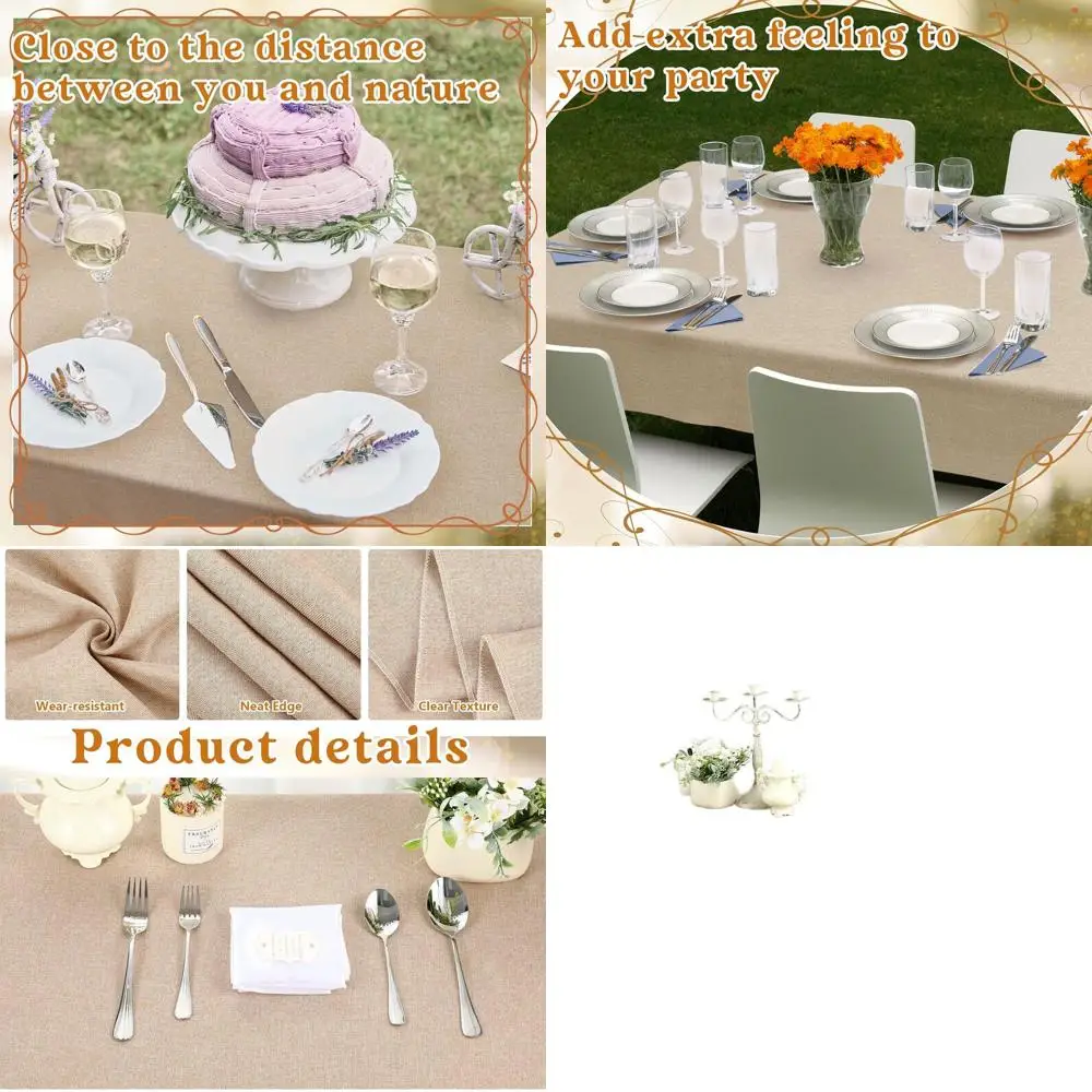 Скатерти из полиэстера и льна 60x102 дюйма оптом для свадеб и вечеринок - натуральные, моющиеся.
Скатерти из полиэстера и льна 60x102 дюйма оптом для свадеб и вечеринок - натуральные, моющиеся.