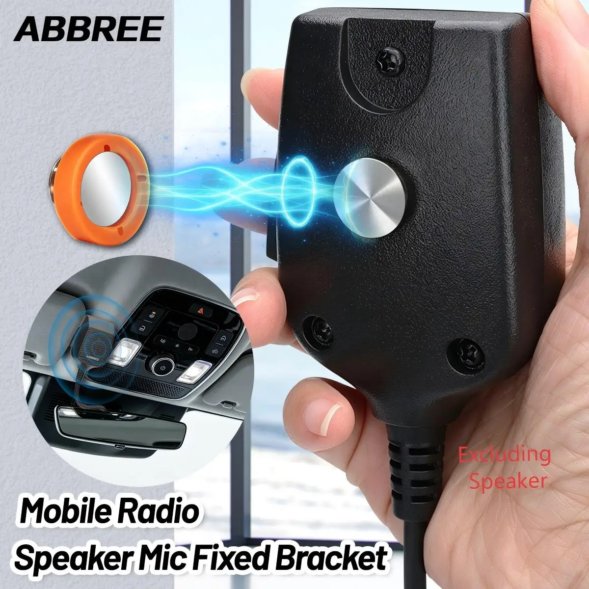 ABBREE Hand Microphones Fixed Bracket Magnetic Mic Mount Bracket CB Radio Microphone Holder For Car Mobile Radio
ABBREE Hand Microphones Fixed Bracket Magnetic Mic Mount Bracket CB Radio Microphone Holder For Car Mobile Radio