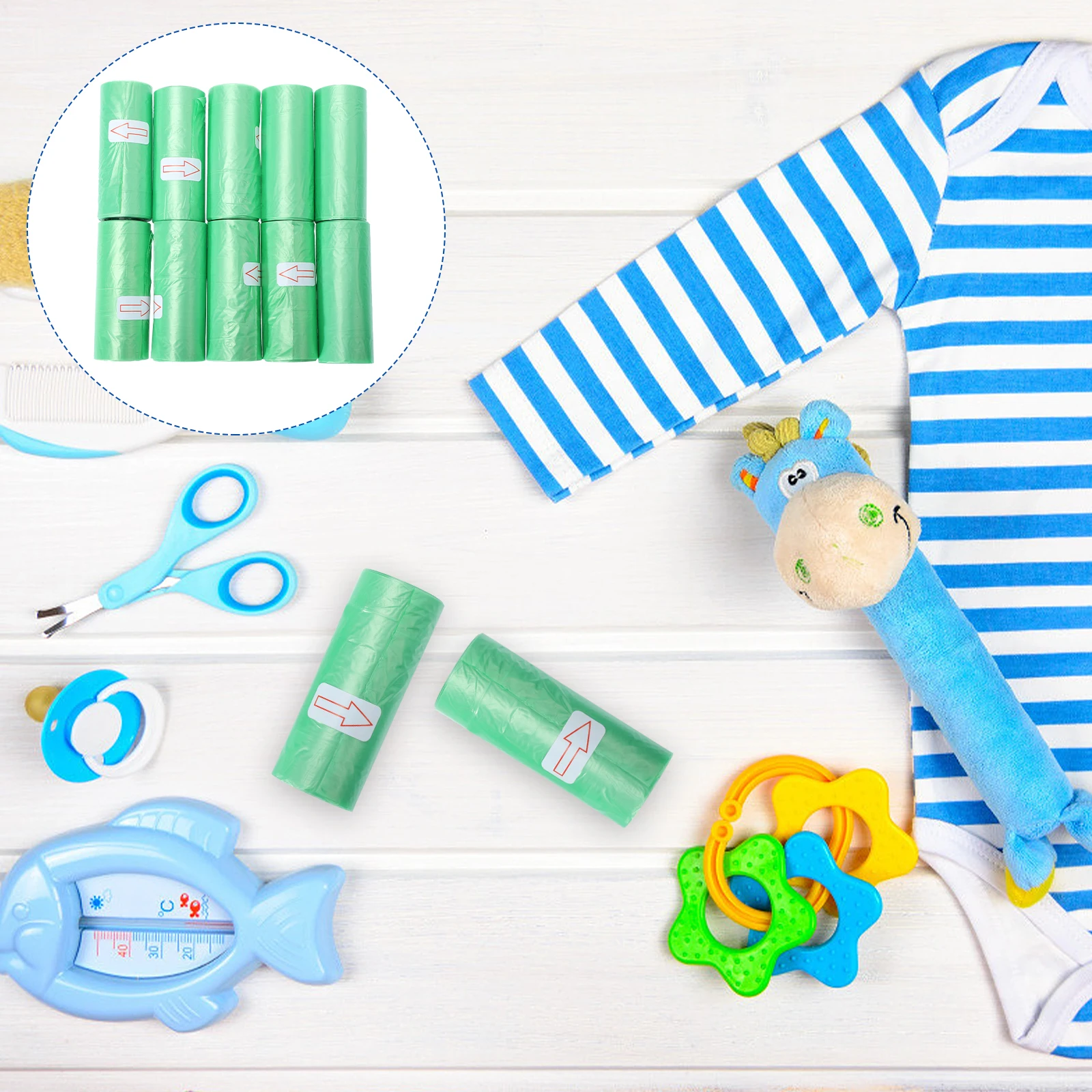 10 Rolls Diaper Trash Bags Baby Poop Sacks Garbage Disposal Travel Refill 10pcs Disposable Rubbish Bags Home Use
10 Rolls Diaper Trash Bags Baby Poop Sacks Garbage Disposal Travel Refill 10pcs Disposable Rubbish Bags Home Use