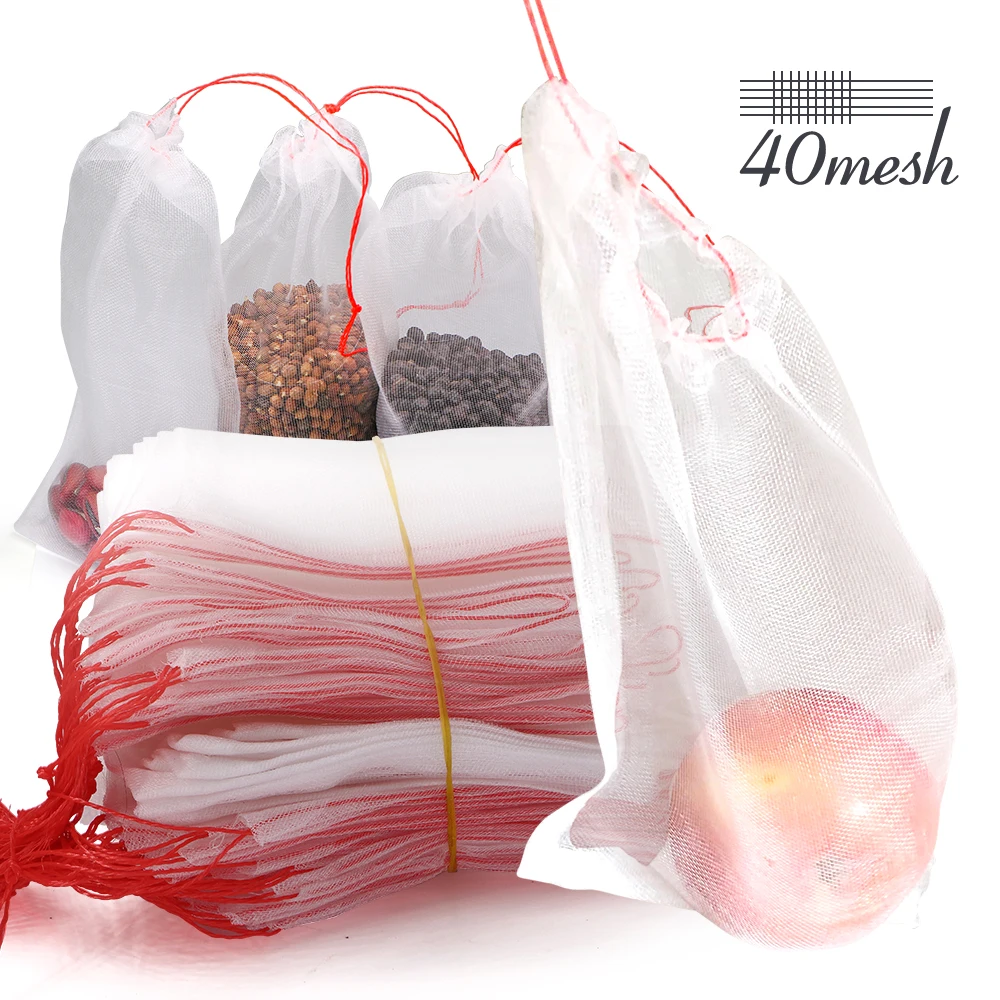 10PCS White Nylon Netting Bags with Drawstring Garden Vegetable Fruit Grow Protective Cover Anti-bird Pest Control Mesh Pocket
10PCS White Nylon Netting Bags with Drawstring Garden Vegetable Fruit Grow Protective Cover Anti-bird Pest Control Mesh Pocket