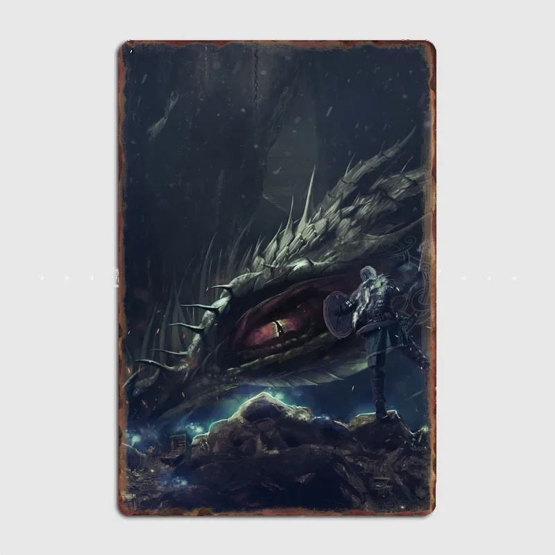 Norse Mythology Illustrated Sigurd and Fafnir Metal Poster Room Wall Decor Cinema Living Custom Tin Vintage Home Decor
Norse Mythology Illustrated Sigurd and Fafnir Metal Poster Room Wall Decor Cinema Living Custom Tin Vintage Home Decor