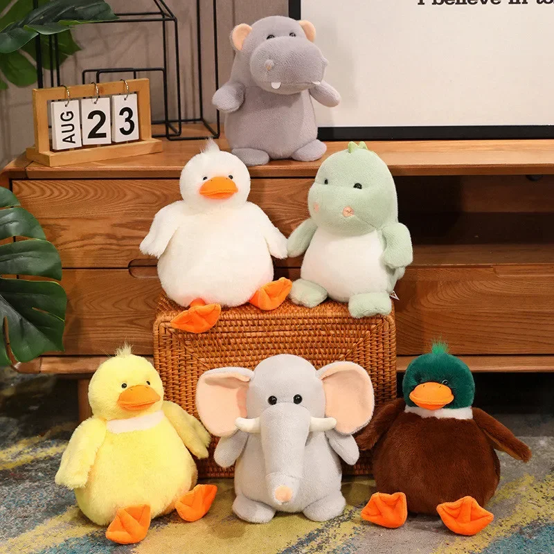 New Sale 28cm Fat Doll Stuffed Animals Cartoon Soft Duck Elephant Hippo Dinosaur Dolls Decor Throw Pillow Girl Birthday Gifts
New Sale 28cm Fat Doll Stuffed Animals Cartoon Soft Duck Elephant Hippo Dinosaur Dolls Decor Throw Pillow Girl Birthday Gifts