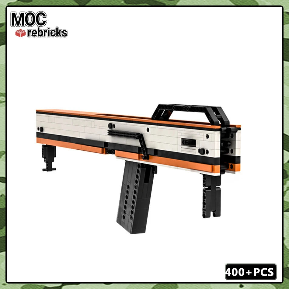 Firearms Series MOC Bricks FMG 9 Folding Submachine Gun Fired Continuously Building Block Model Set DIY Boy Toys Birthday Gifts
Firearms Series MOC Bricks FMG 9 Folding Submachine Gun Fired Continuously Building Block Model Set DIY Boy Toys Birthday Gifts