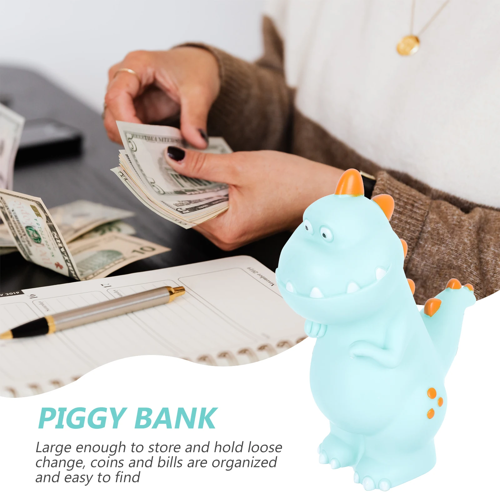 Dinosaur Piggy Bank Saving Pot Delicate Kids Money Holder Desktop Cartoon Coin Container Decors Home Ornament Children
Dinosaur Piggy Bank Saving Pot Delicate Kids Money Holder Desktop Cartoon Coin Container Decors Home Ornament Children