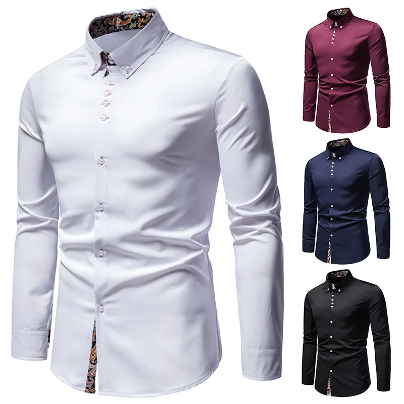 2026 New Men's Long Sleeve Shirt Youth Casual Lapel Slim Fit Color Matching Shirt Men's
2026 New Men's Long Sleeve Shirt Youth Casual Lapel Slim Fit Color Matching Shirt Men's